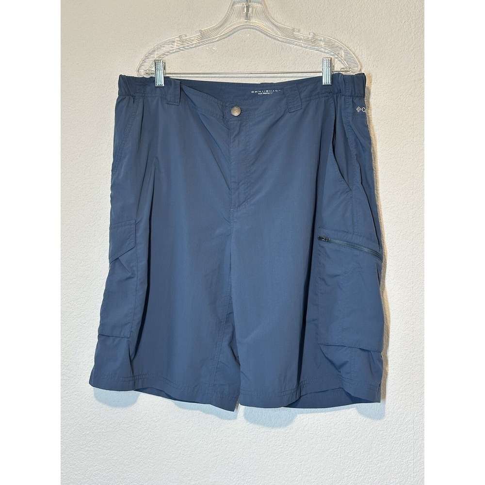 Columbia Omni-Shield Shorts Mens Size 40 Blue Fishing 40x11‎